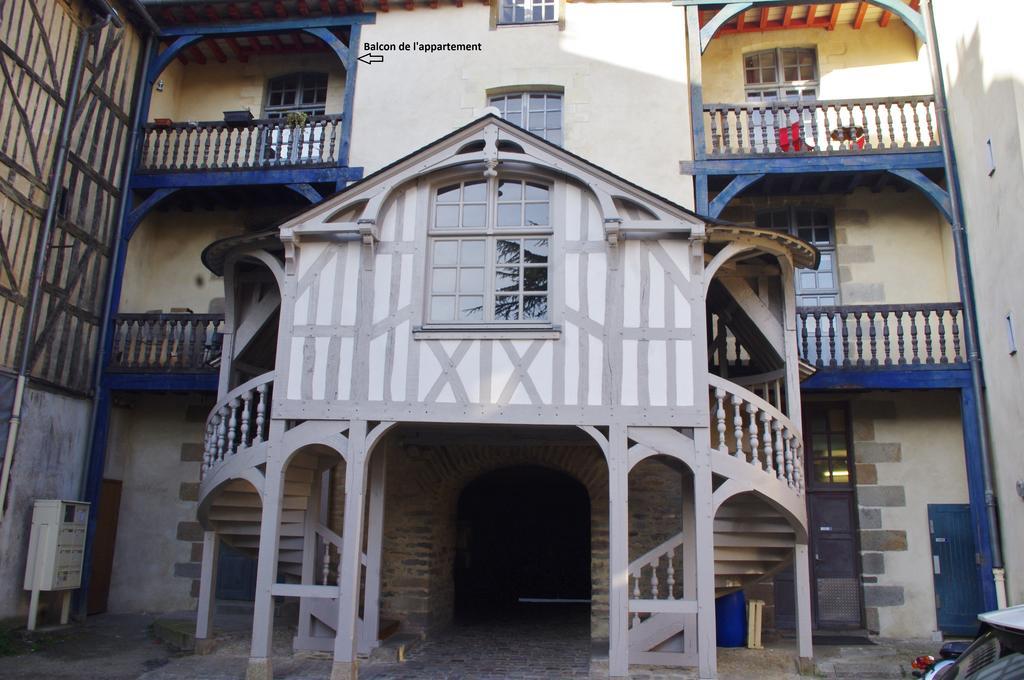 Gite Du Passant Rennais Avec Balcon Sur Cour Rennes Exterior foto